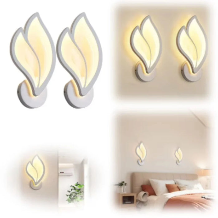 LED Wall Light – Magnolia Petal Design with Warm White Glow - Samanta Factory