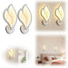 LED Wall Light – Magnolia Petal Design with Warm White Glow - Samanta Factory