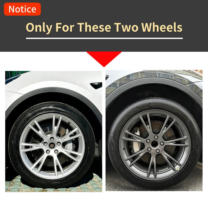 4PCS Wheel Cap Design For Tesla Model Y 2020-2024 19 Inch Right＆Left Hubcaps Cyclone Cover Wheel Cover Replacement Accessories - Samanta Factory