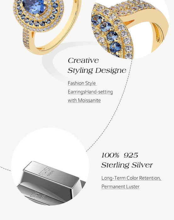 Moissanite Wedding Ring – Oval Cut D Color VVS1 Brilliance SF