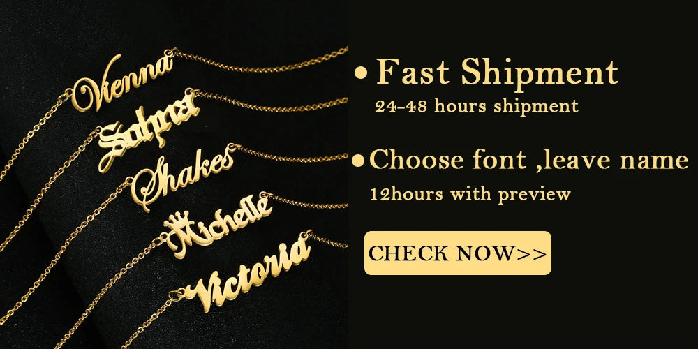 Custom Name Necklace – Personalized Pendant for Women Sf