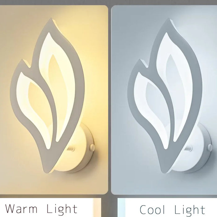 LED Wall Light – Magnolia Petal Design with Warm White Glow - Samanta Factory