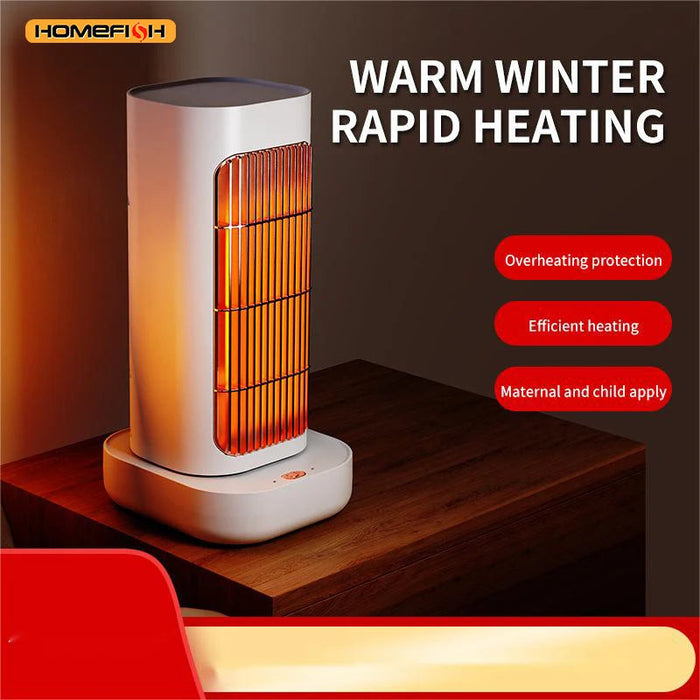 Mini Electric Space Heater – Adjustable Temperature & LED Display Samanta Factory