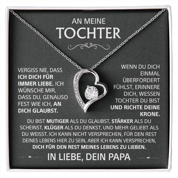 Heart Knot Pendant Necklace – Sparkling Zircon Gift for Daughters SF