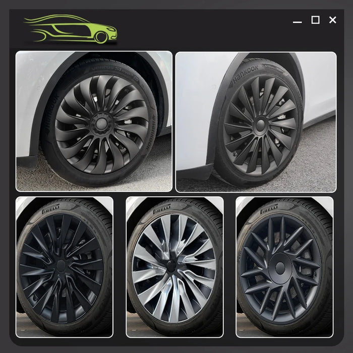 4PCS Wheel Cover Design For Tesla Model 3 Highland 2023-2025 18 Inch Right＆Left Hubcaps Storm Style Wheel Cover Accessories - Samanta Factory