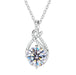 Moissanite Pendant Necklace – D Color VVS1 Twisted Design SF