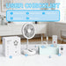 Portable Tower Fan – Foldable Height-Adjustable USB Rechargeable with Remote Control SF
