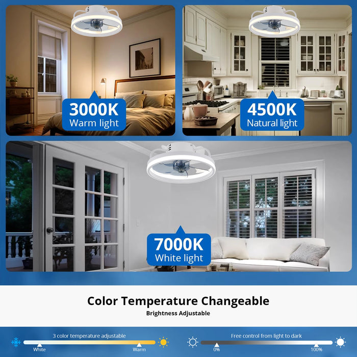 Smart Ceiling Fan with Light – Remote Controlled Modern LED Ceiling Fixture