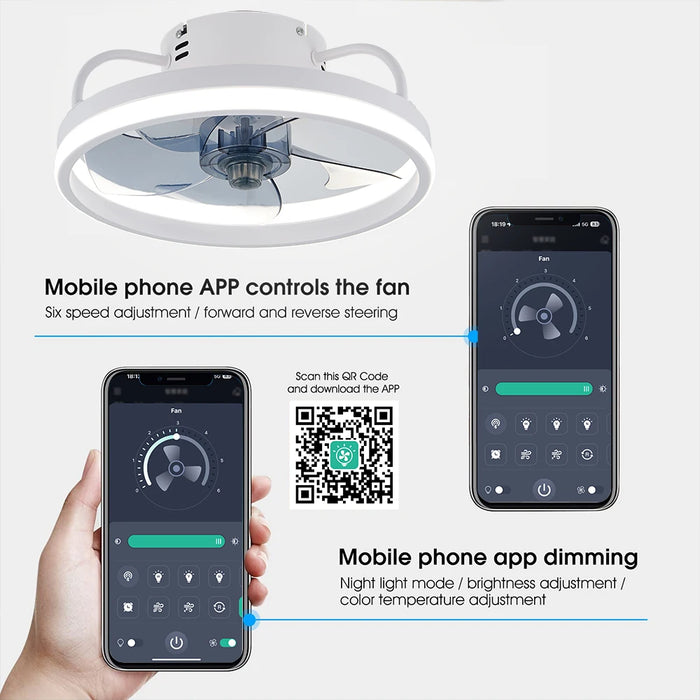 Smart Ceiling Fan with Light – Remote Controlled Modern LED Ceiling Fixture