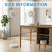 Portable Tower Fan – Foldable Height-Adjustable USB Rechargeable with Remote Control SF