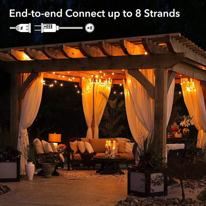 LED Globe String Lights – Shatterproof & Waterproof Outdoor Lighting - Samanta Factory