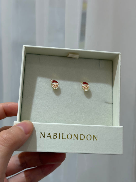 Christmas santa claus earrings-2