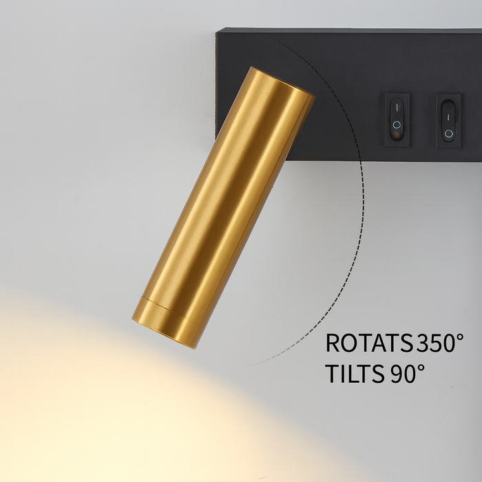 Nordic Modern LED Wall Lamp – Black & White Minimalist Design for Living Room & Bedroom - Samanta Factory