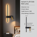 Nordic Modern LED Wall Lamp – Black & White Minimalist Design for Living Room & Bedroom - Samanta Factory