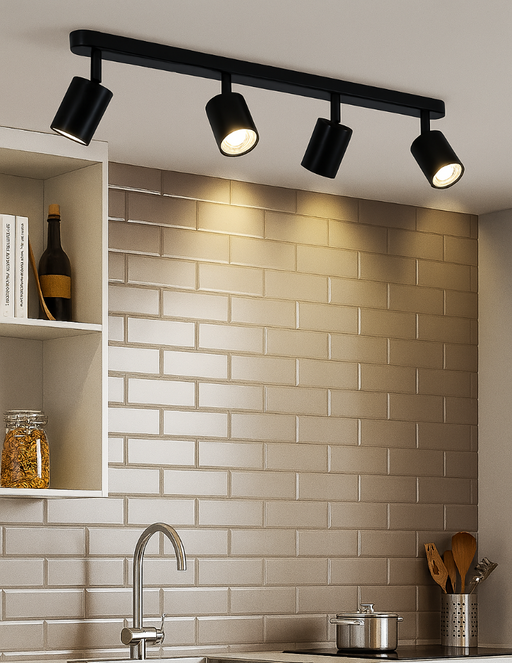 Rotatable 4000K ceiling spotlight with adjustable downlight for kitchen or bedroom