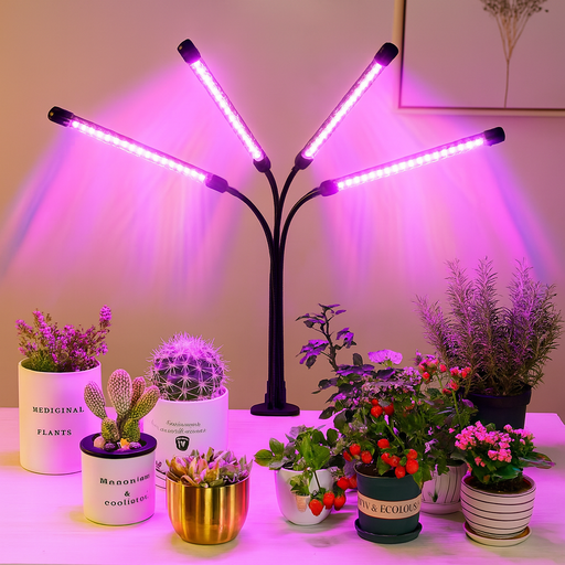 LED Clip-On Grow Light with Full Spectrum and Dimmable Control for Indoor Plants