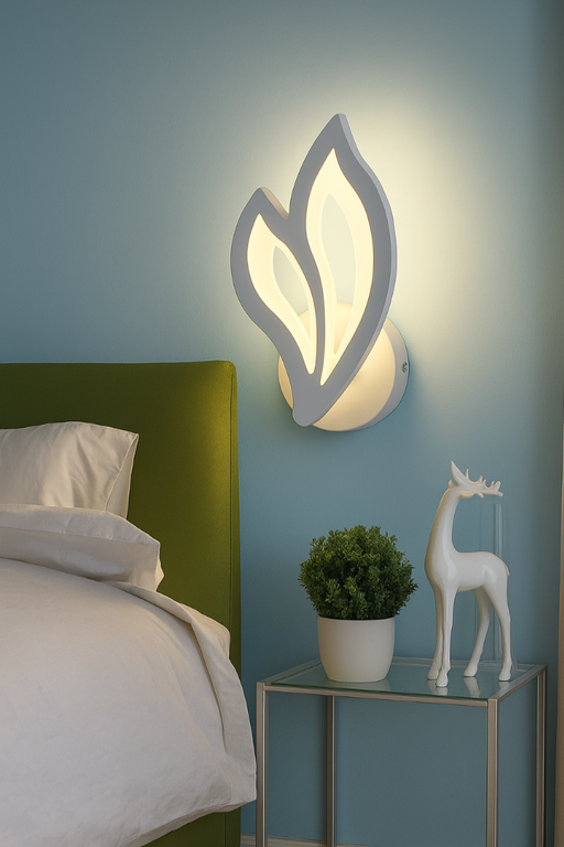 LED Wall Light – Magnolia Petal Design with Warm White Glow - Samanta Factory