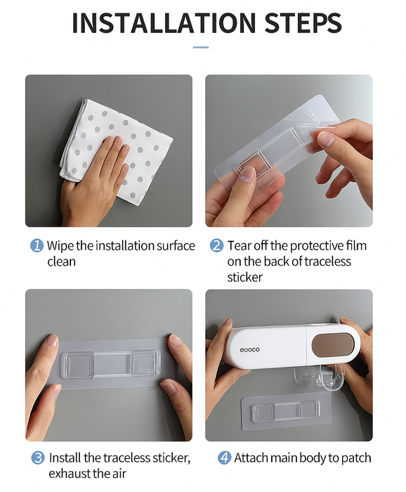 Smart LED UV Toothbrush Sanitizer & Holder – Wall-Mounted & Space-Saving Design - Samanta Factory