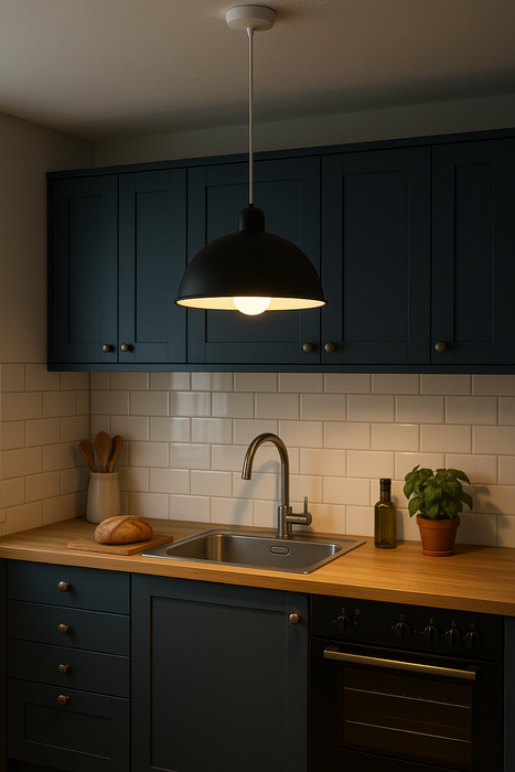Dome Pendant Light Shade – Modern Metal Ceiling Lampshade for Kitchen, Dining Room & Home Décor” - Samanta Factory