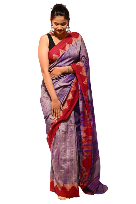 Kotpad Saree – Handwoven Tribal Patterns in Natural Earthy Tones
