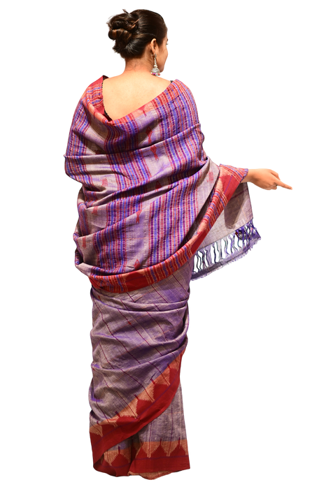 Kotpad Saree – Handwoven Tribal Patterns in Natural Earthy Tones
