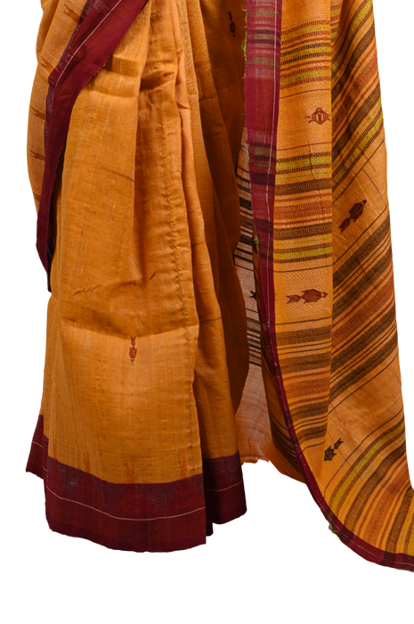 Kotpad Saree – Handloom Tribal Weave with Natural Aul Tree Dye