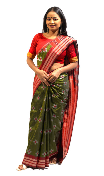 Sambalpuri Saree – Authentic Ikat Weave with Traditional Odia Motifs
