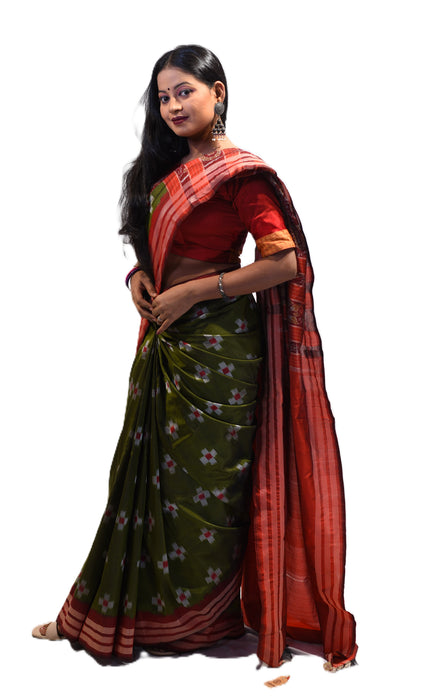 Sambalpuri Saree – Authentic Ikat Weave with Traditional Odia Motifs