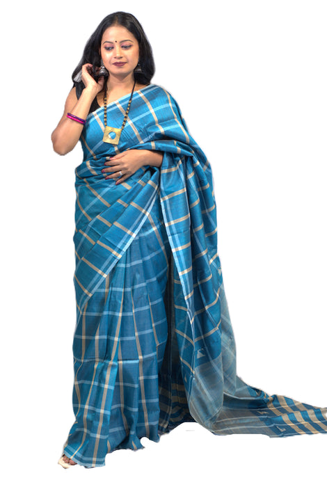Tussar Silk Saree – Elegant Wild Silk with Natural Golden Sheen