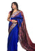 Handwoven Sambalpuri saree from Odisha with Bandha Ikat weave featuring Shankha, Chakra, and Phula motifs, includes blouse piece