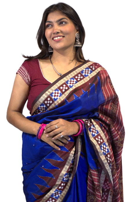 Sambalpuri Saree – Handwoven Ikat with Traditional Odia Motifs