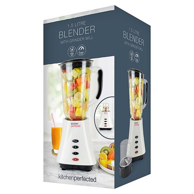 Electric Blender with Grinder – 2 Speed Settings & Stainless Steel Blades