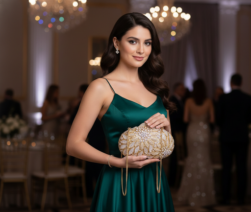 Beaded Luxury Clutch – Elegant Evening Statement SF