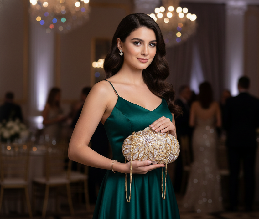 Beaded Luxury Clutch – Elegant Evening Statement SF