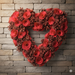 Christmas Wreath – Red Pinecone & Rose Heart Design - Samanta Factory