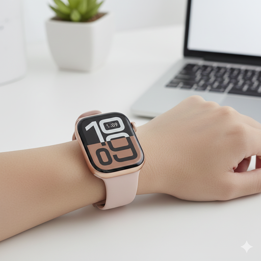 AMOLED GPS smart watch with Bluetooth calling, NFC, and health tracking features