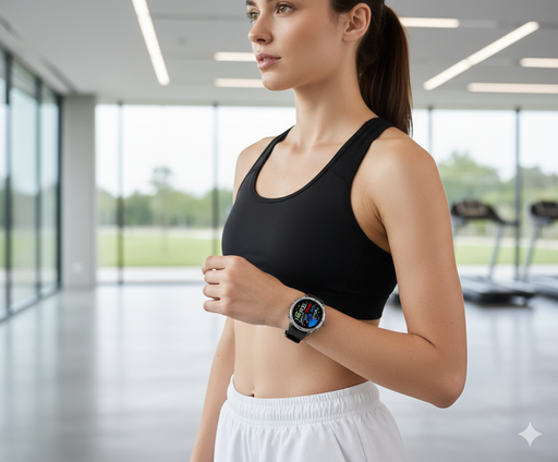 Outdoor GPS smartwatch with AMOLED display, waterproof design, and health tracking features