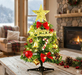 Tabletop Christmas Tree – Mini 30 cm Decor Set with Warm Lights - Samanta Factory