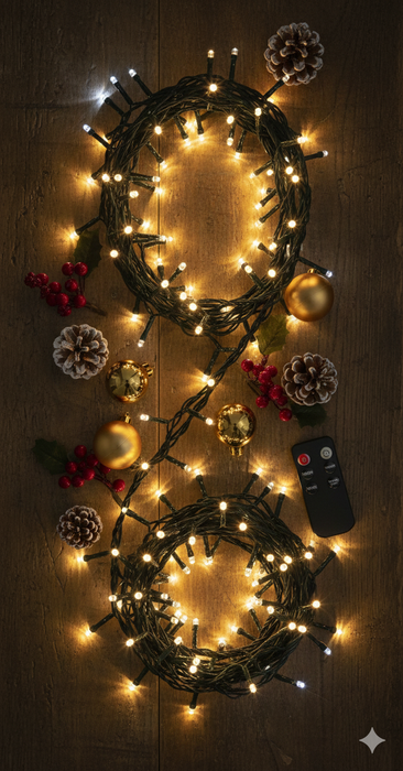 Christmas Cluster Lights – 3000 Multi-Action LED for Indoor & Outdoor Use