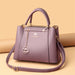 Women’s Shoulder Bag – Soft Leather Tote with Tassel Pendant - Samanta Factory