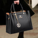 Women’s Shoulder Bag – Soft Leather Tote with Tassel Pendant - Samanta Factory