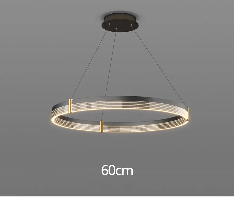 Stylish Nordic LED Pendant Light Fixture with Aluminum Frame & Long-Lasting LEDs - Samanta Factory