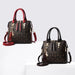 Women’s PU Leather Tote Handbag – Large Capacity Letter Design Tassel Shoulder Bag SF