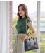 Women’s Leather Handbag – Vintage Casual Tote with Zipper & Hasp Closure - Samanta Factory