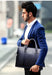 Men’s Laptop Briefcase – Double-Layer Business Shoulder Bag