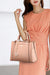 Women’s Shoulder Bag – Soft Leather Tote with Tassel Pendant - Samanta Factory