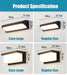Extra Large LED Outdoor Wall Light – Waterproof IP65 with Radar Motion Sensor, 18W/40W Aluminum Lamp - Samanta Factory