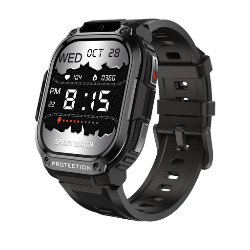 Android smart watch with 2.13-inch AMOLED display, heart rate and blood oxygen monitoring, GPS, Wi-Fi, LTE connectivity, and AI face unlock