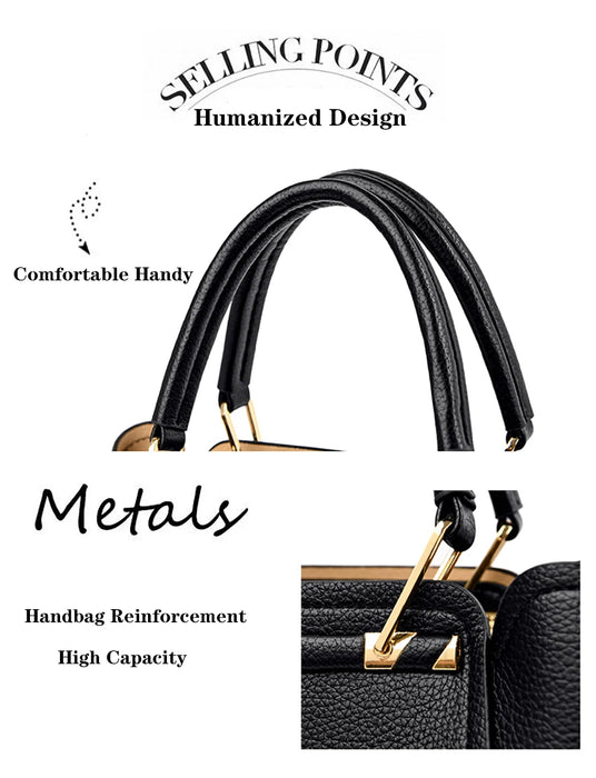 Women’s Shoulder Bag – Soft Leather Tote with Tassel Pendant - Samanta Factory
