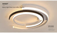 Modern Black LED Ceiling Light – Metal & Acrylic Surface-Mounted Fixture - Samanta Factory